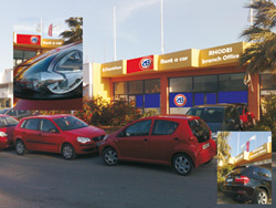Alianthos Car Rental Office in Rhodes